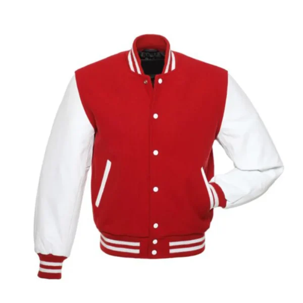 Red and White Varsity Jacket