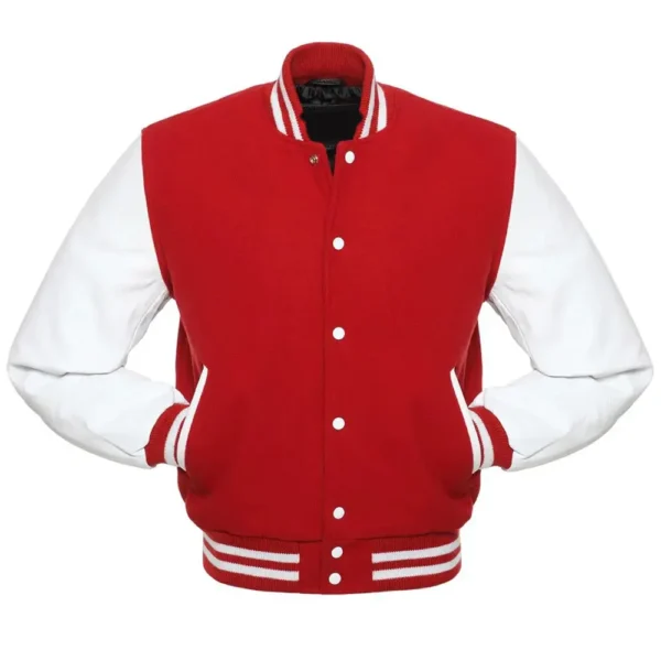 Red and White Varsity Jackets