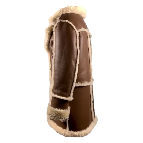 Brown Shearling Overcoat