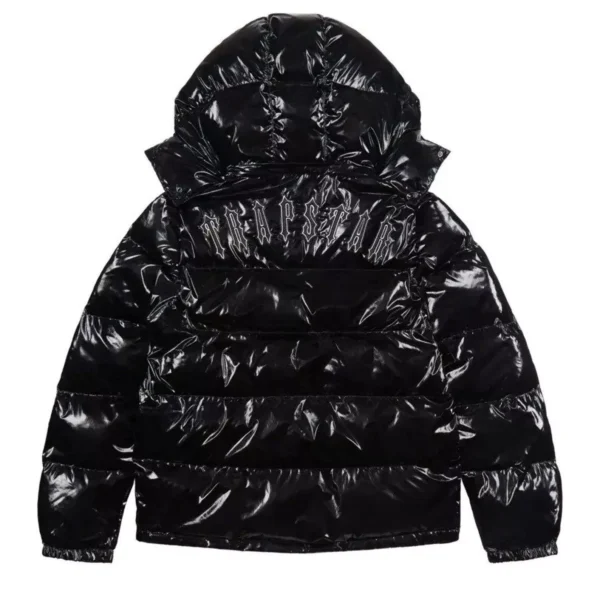 Trapstar Irongate Hooded Puffer Gloss Black Jackets