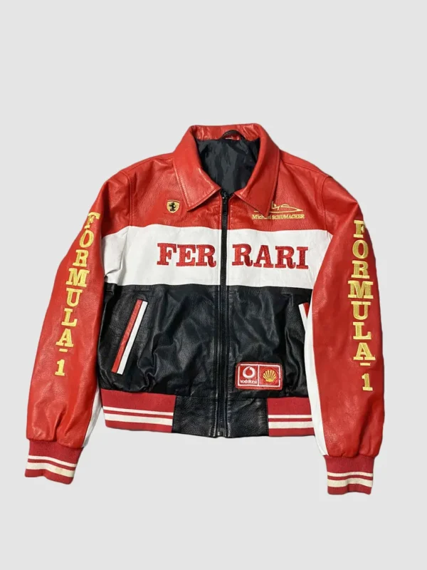 Ferrari-Formula-1-Leather-Jacket