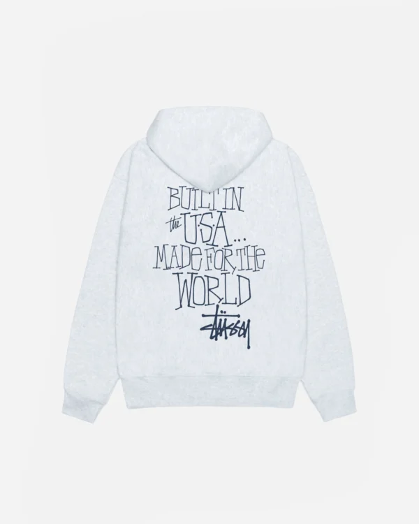 Stussy Built In USA White Hoodie