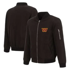 Washington-Commanders-Bomber-Black-Jacket